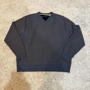 Robert Graham Sweater Mens Large V Neck Classic Fit Knowledge Wisdom Truth Pullo